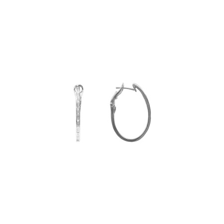 Boucles d'oreilles Isabelle Barrier en or blanc et diamants naturels